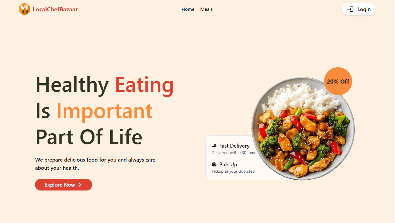 Local Chef Bazaar Food Application